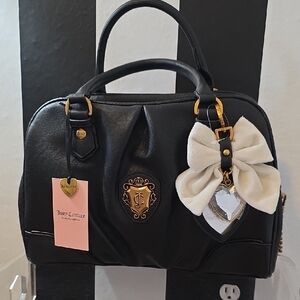 Juicy Couture  Romance Satchel with Cream Bow